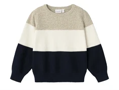 Name It weathered teak strik pullover